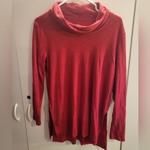J Jill Small Petite Red Cowl Neck Tunic